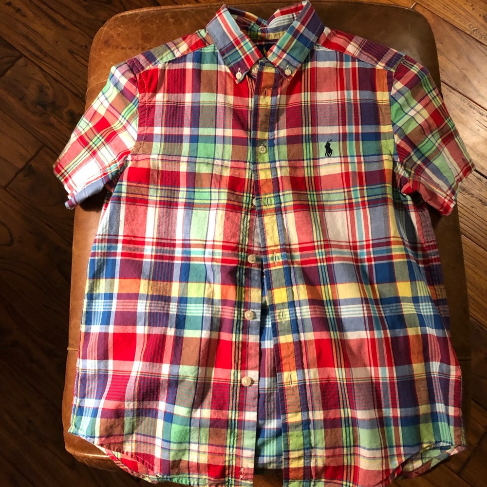 3/$20 Chaps Boys 10-12 SS Button Down Shirt